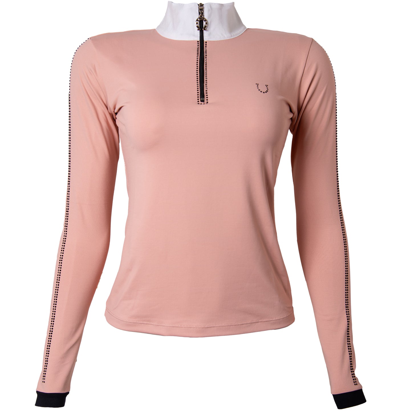 Blusa Prova Hipismo Sparkle Shine LS Rose