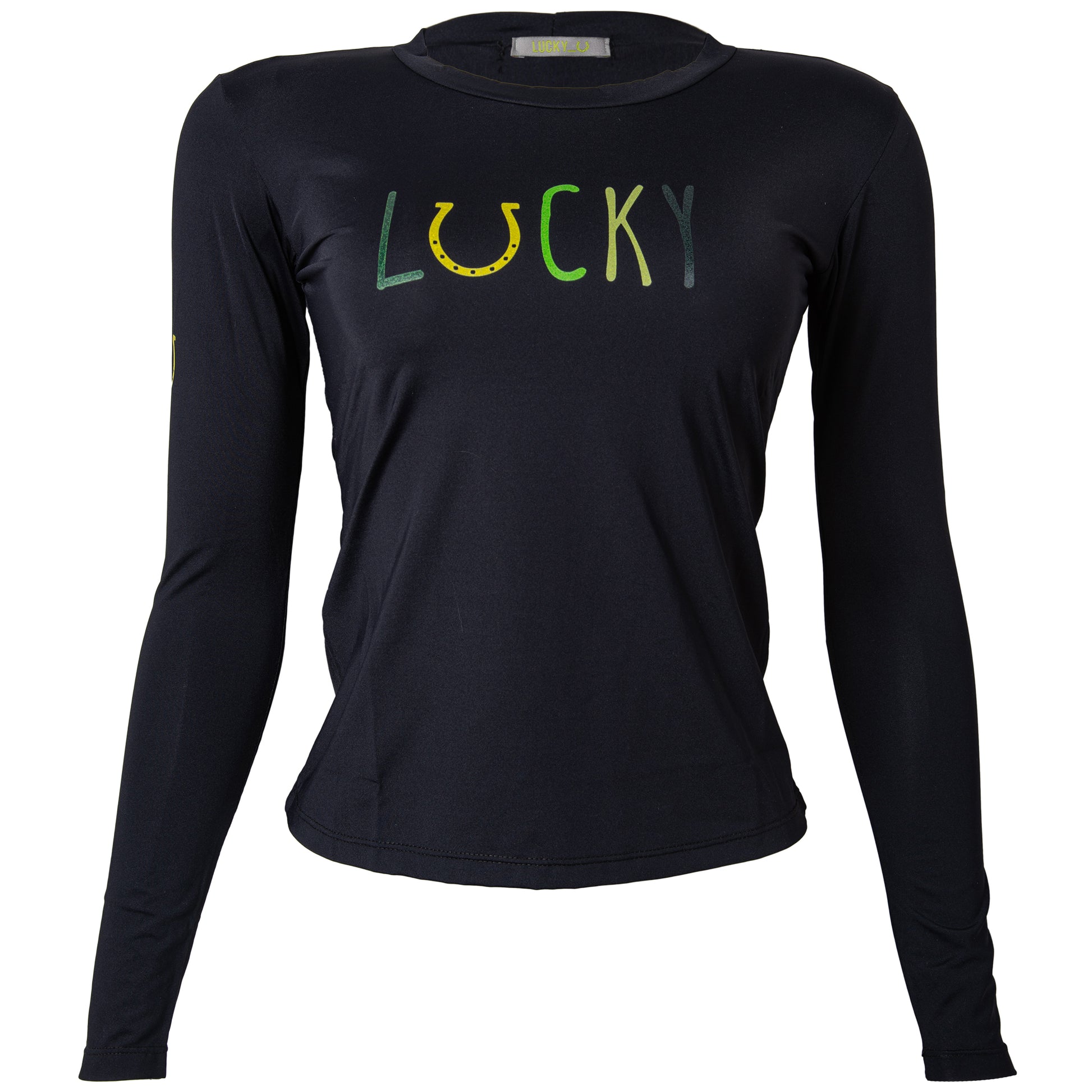 Blusa Treino Hipismo Training Tech LS Preta - Lucky_U Riders