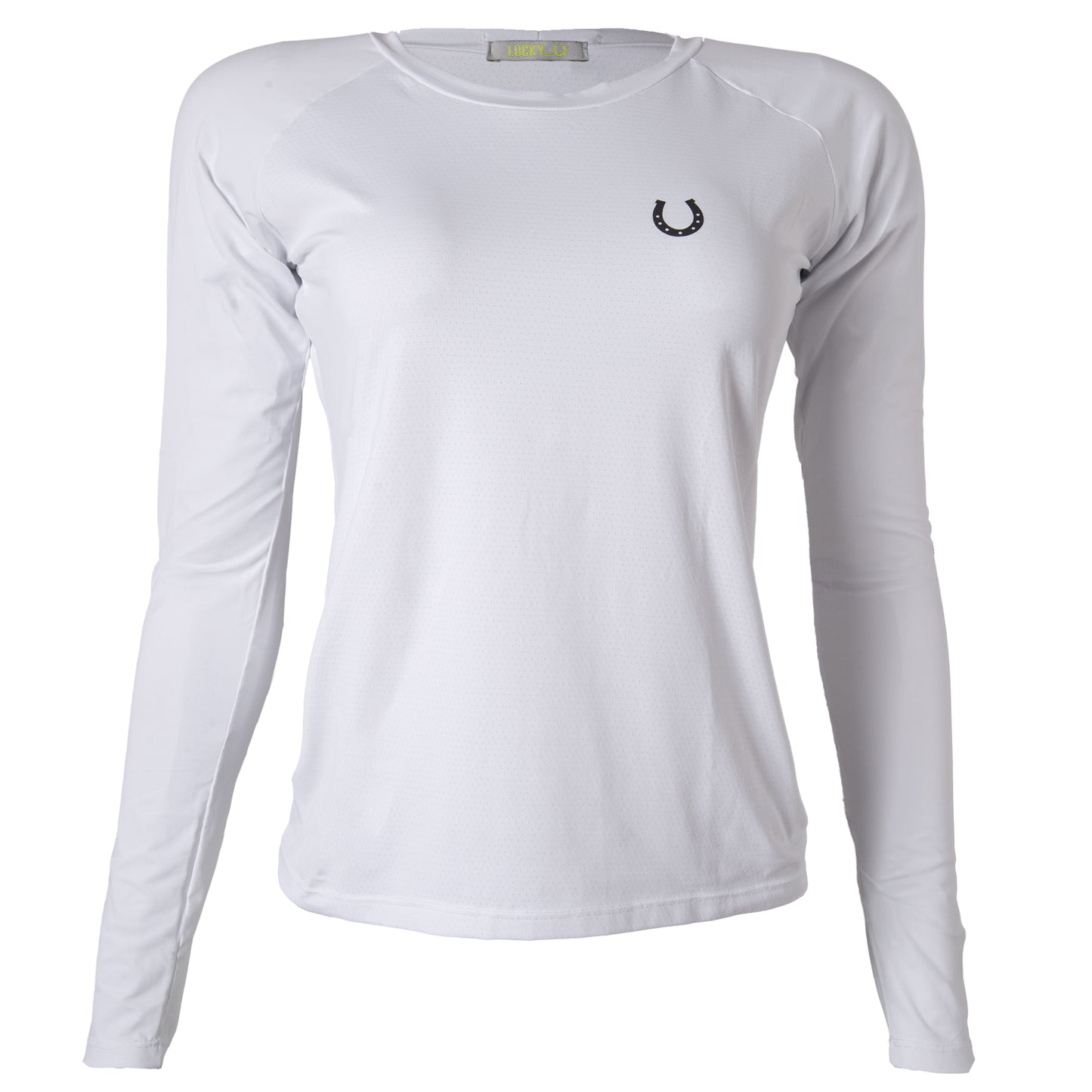 Blusa Treino Hipismo Training Tech Raglan LS Branca